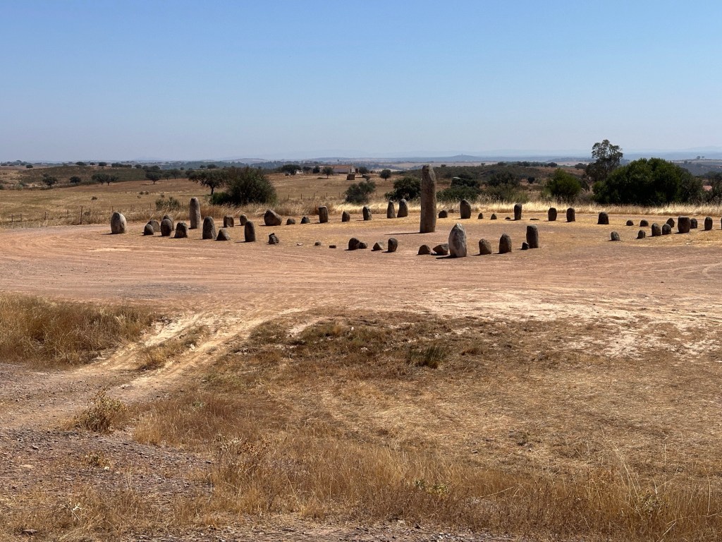 Panorama van de steencirkel Xerex Cromlech, Monsaraz
