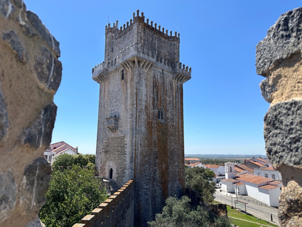 Kasteel van Beja: close-up van de toren