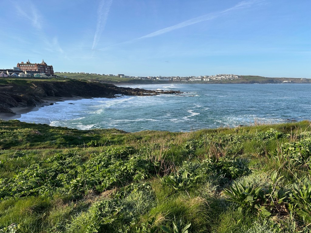 Pentire-schiereiland gezien vanaf Towan Headland