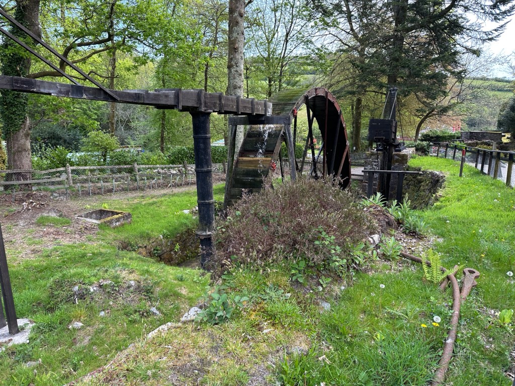 Waterrad in Wheal Martyn, Cornwall