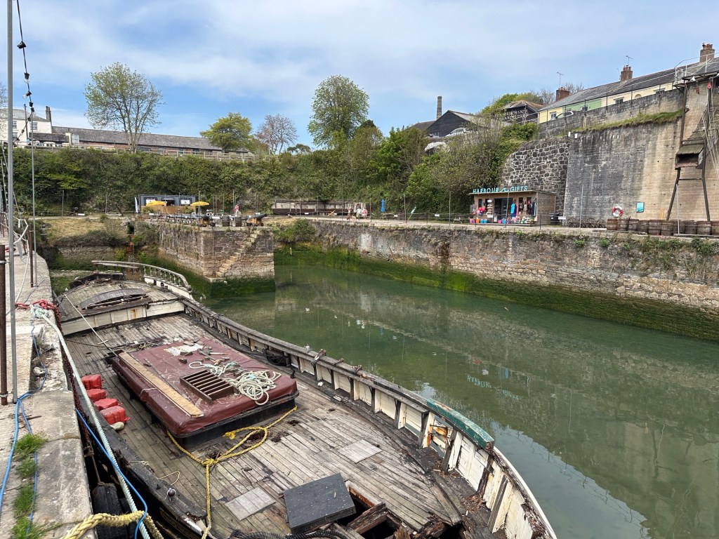 De haven van Charlestown, Cornwall