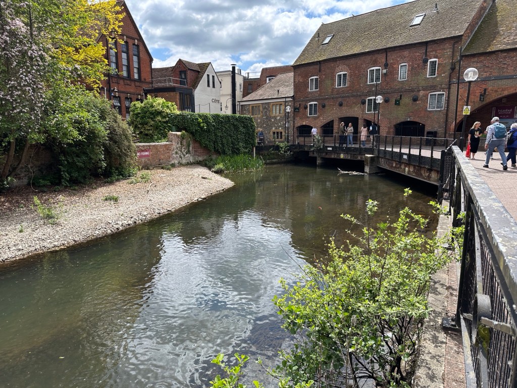 Salisbury, U.K. met zicht op Bishops Mill