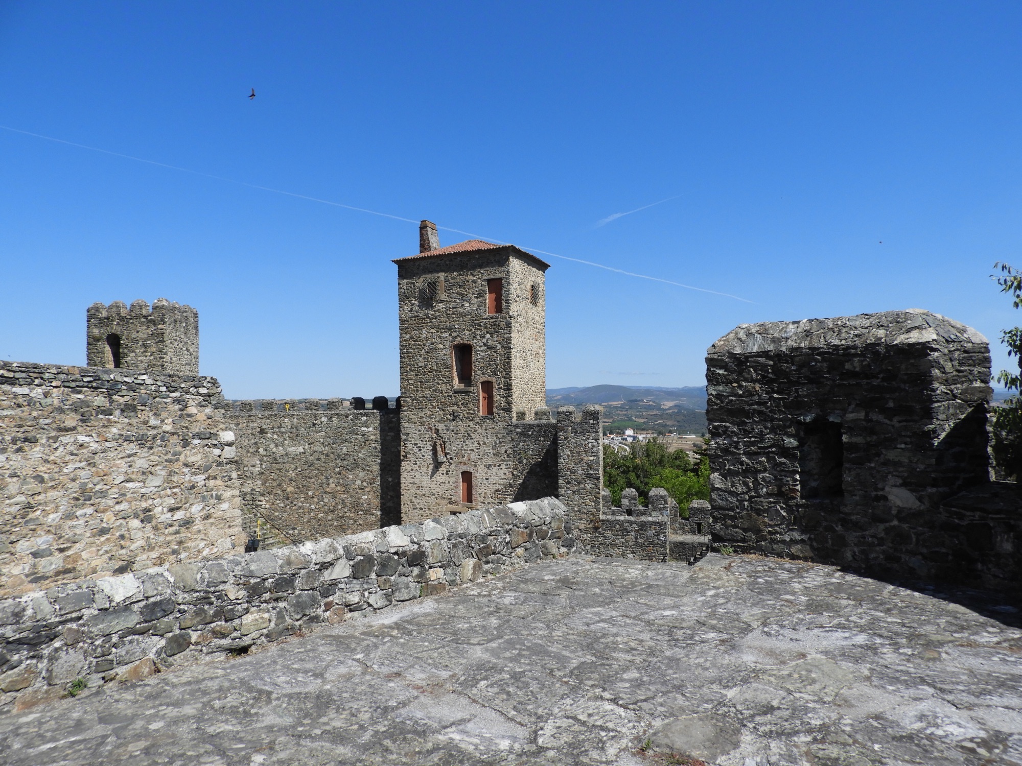 Binnenplein van kasteel van Bragança. 