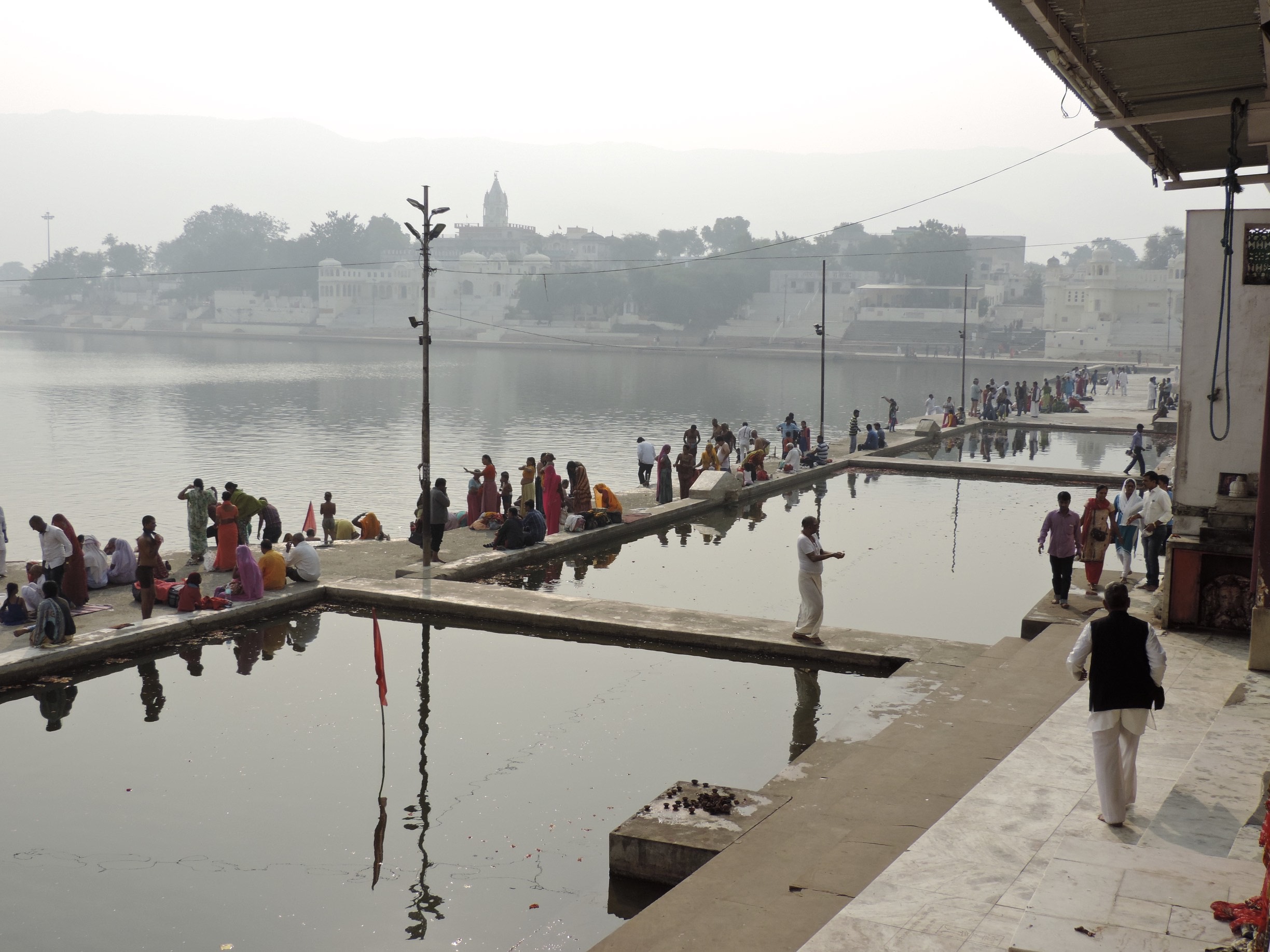Ghats in Pushkar.