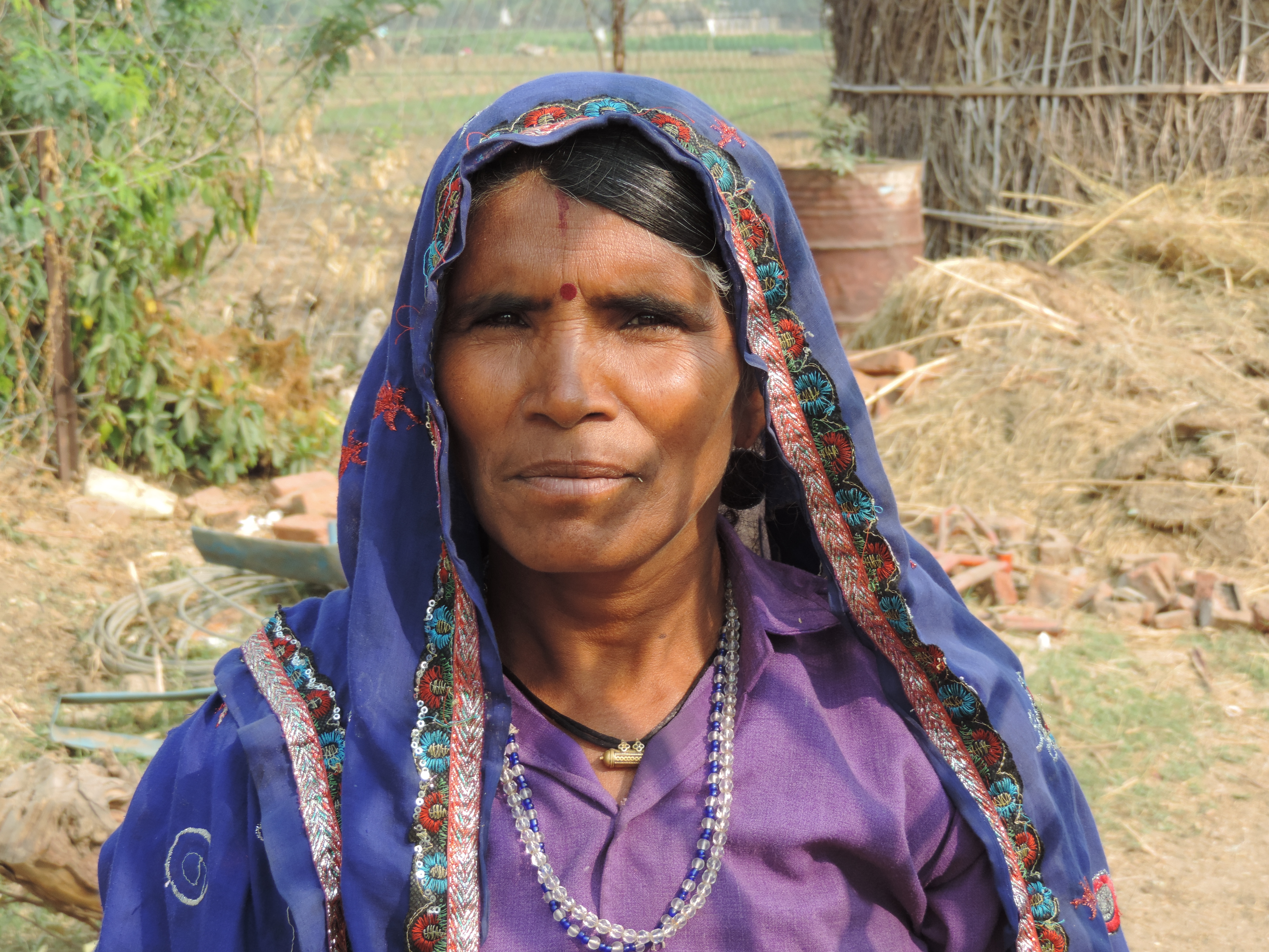 Close-up van Indische vrouw.