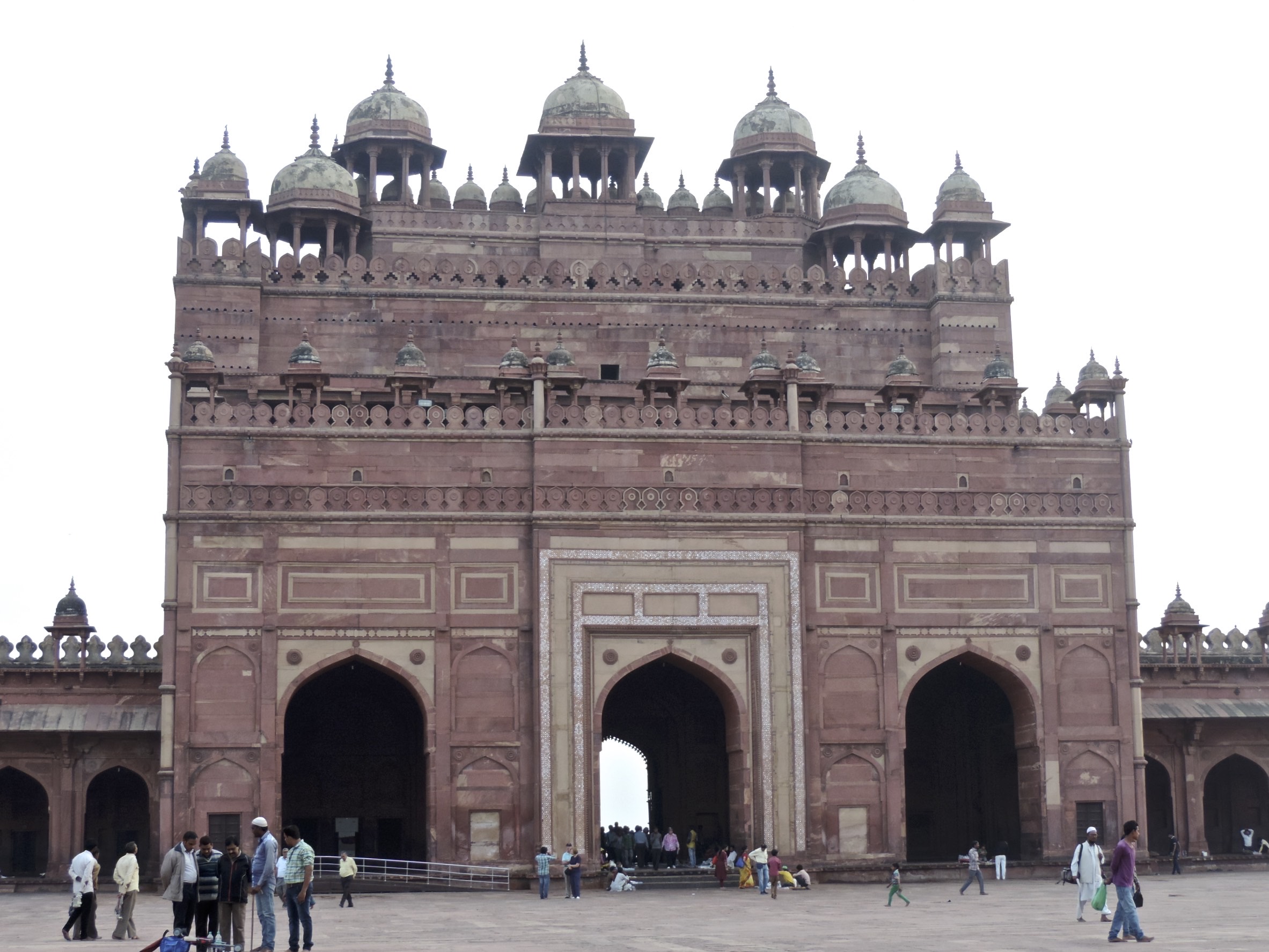Toegangspoort tot moskee in Fatehpur Sikri.