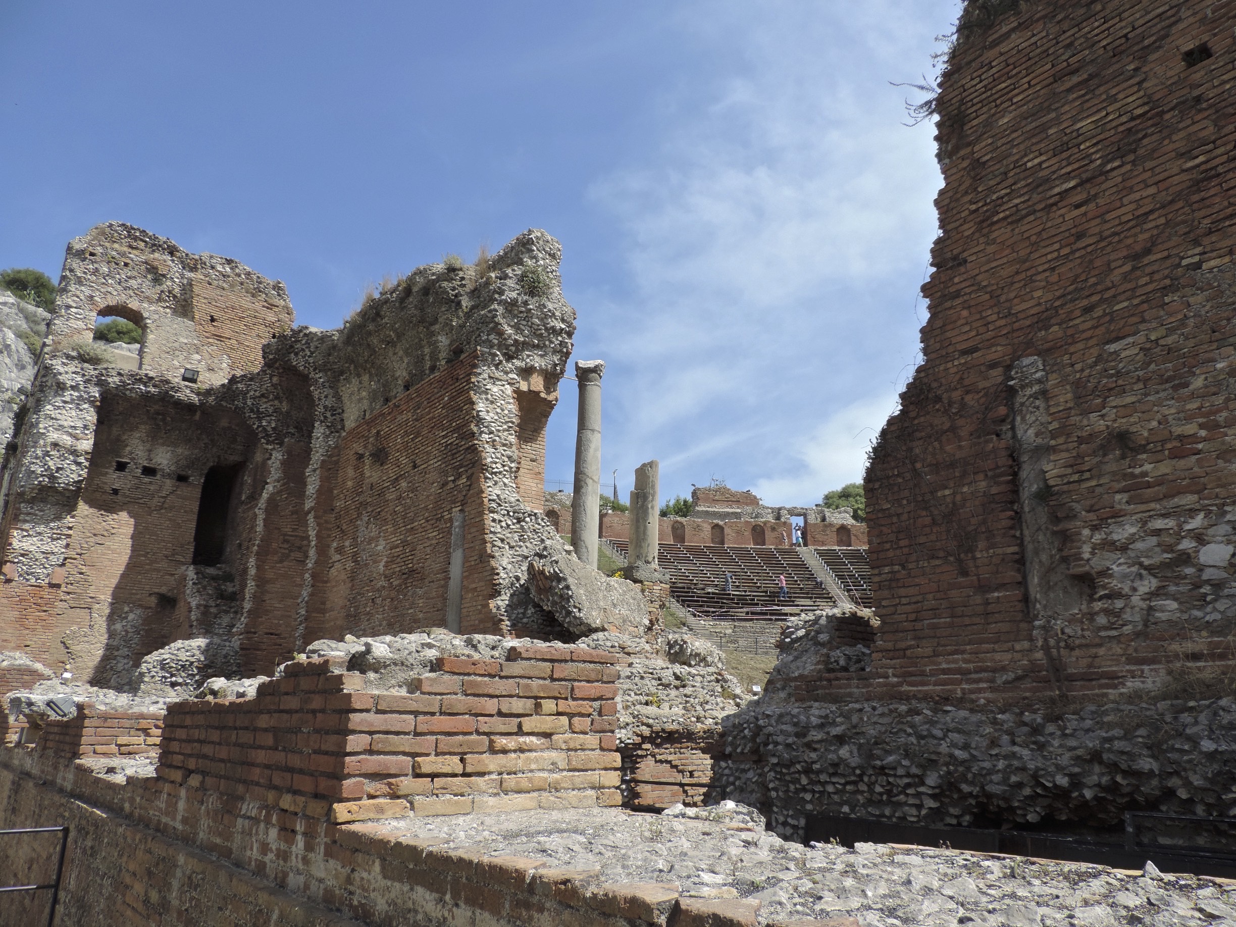 Ruïnes van theater in Taormina.