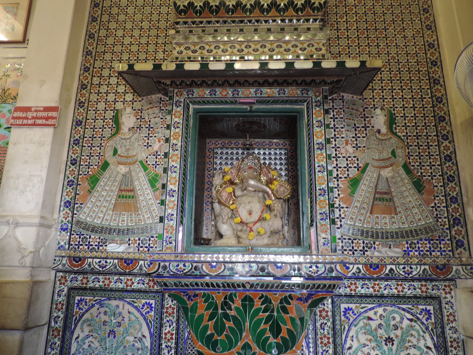 Interieur stadspaleis Udaipur.