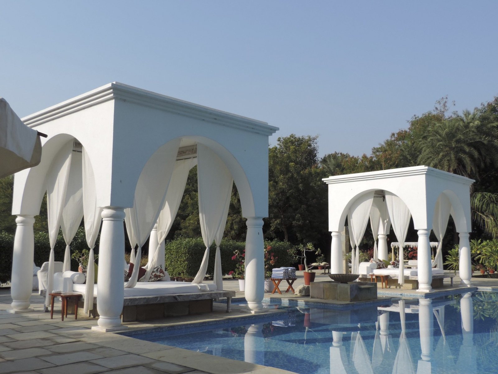 Shahpura Bagh zwembad.