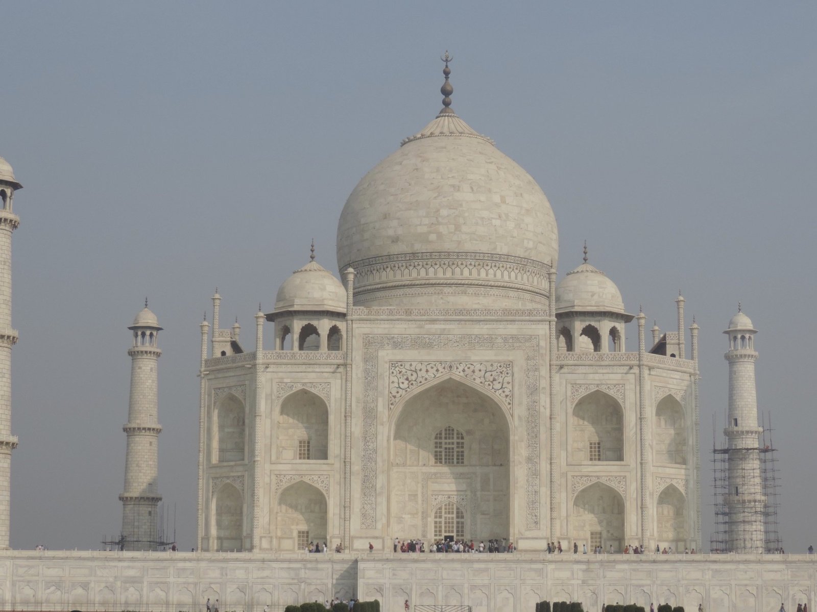 Close-up van Taj Mahal.