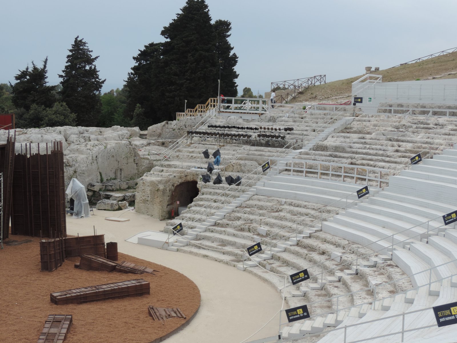 Antiek theater van Syracusa.