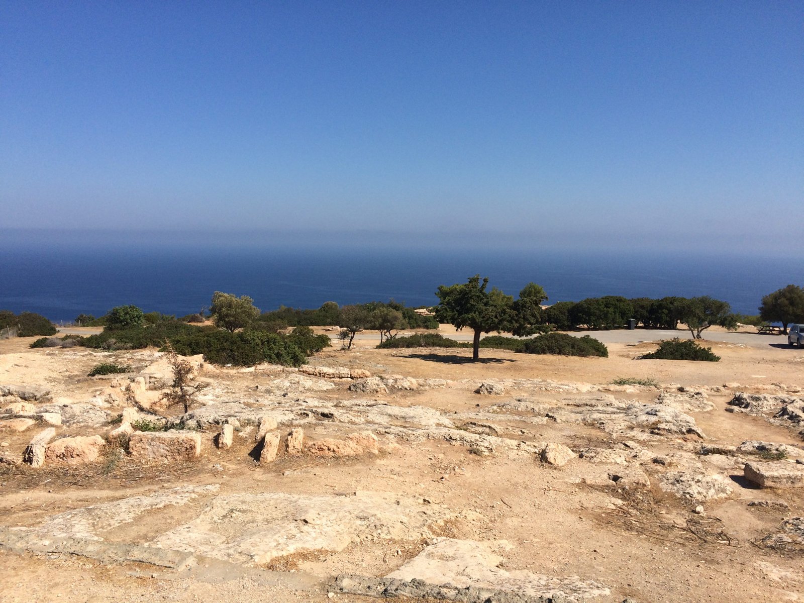 Overzicht archeologische site van Vouni.