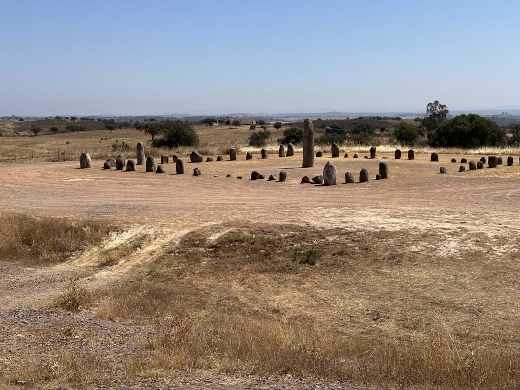 Panorama van de steencirkel Xerex Cromlech, Monsaraz