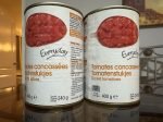 Twee blikken Boni tomatenblokjes