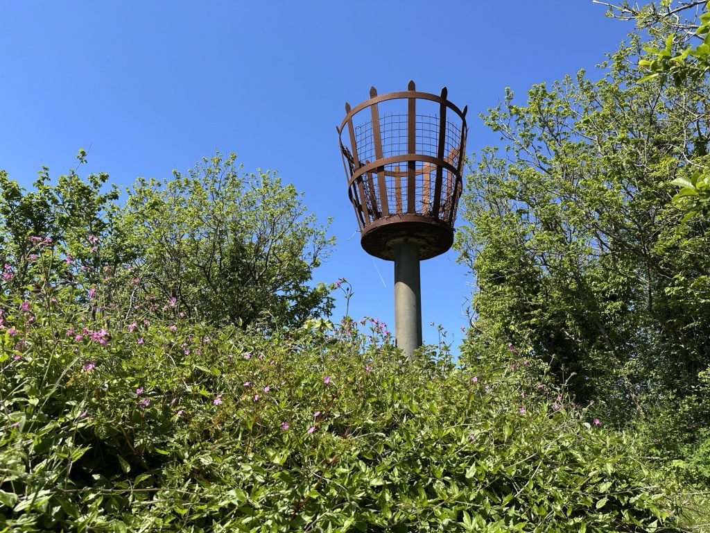 The Beacon - ijzeren korf op paal, Marazion