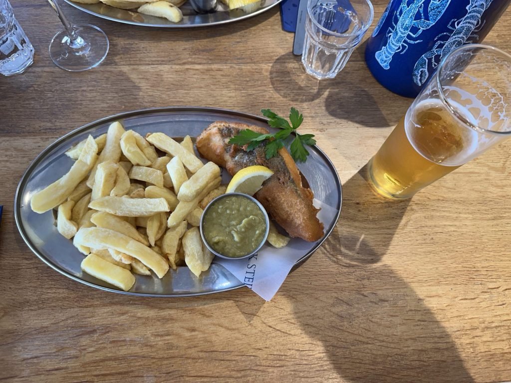 Fish & Chips bij Rick Stein in Newquay, Cornwall