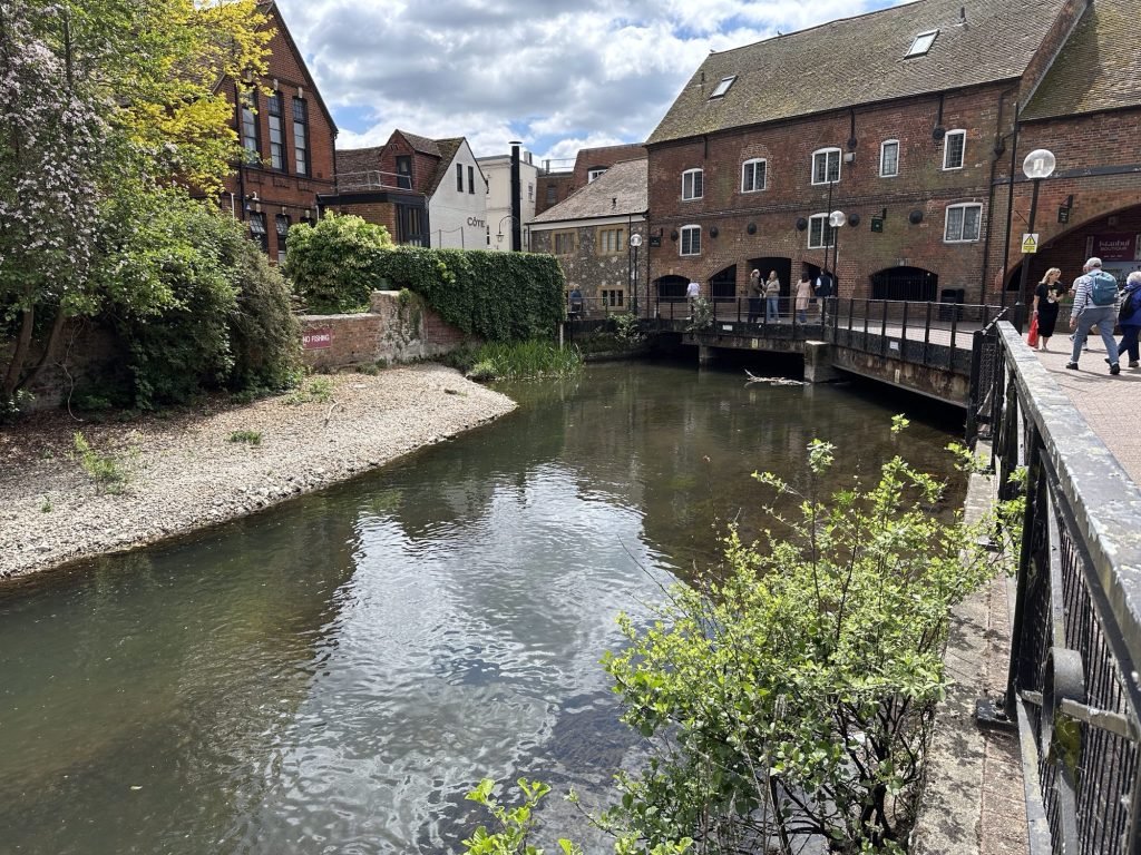 Salisbury, U.K. met zicht op Bishops Mill