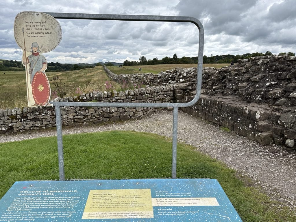 Panorama van Hadrian’s Wall. 