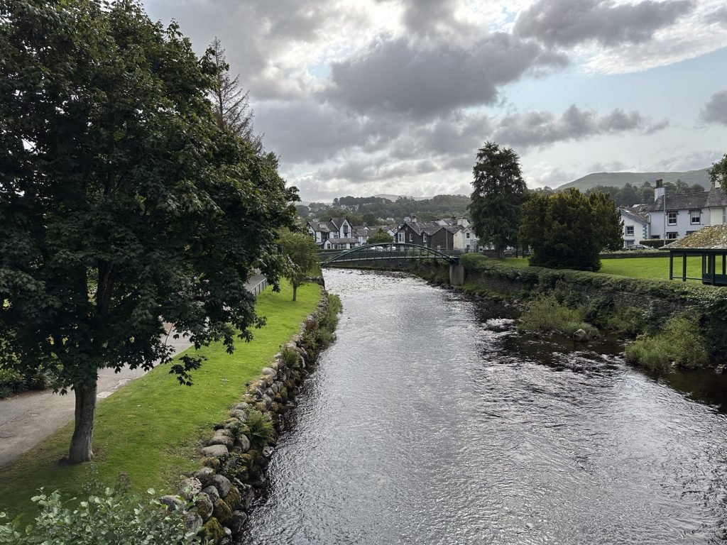 Rivier in de stad. 