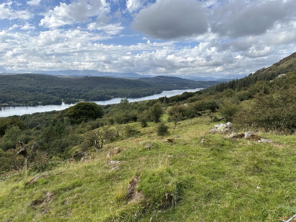 Panorama van Windermere Lake.