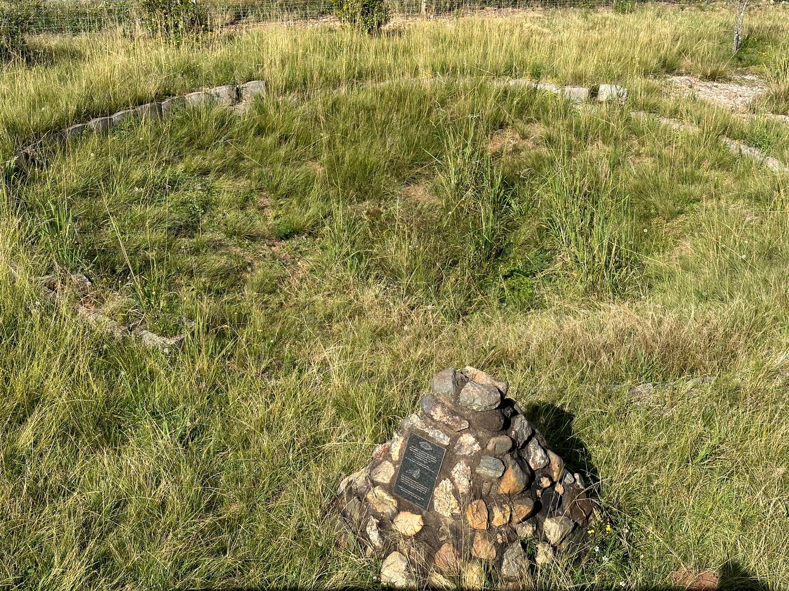 Long Tom monument in Magoebaskloof: gestapelde stenen. 