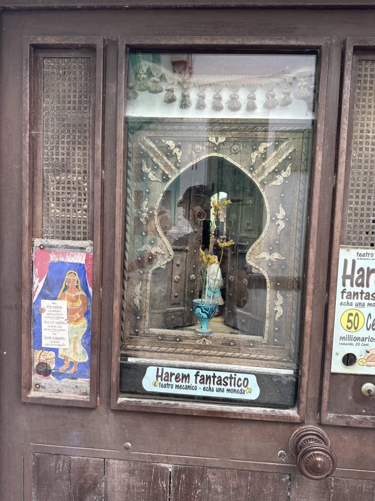Oosters andoend uitstalraampje over een “Harem fantastico”. 